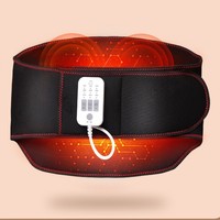 Ceinture de massage chauffante en graphène pour la taille et l'abdomen, fonction musicale, trois réglages de température, soutien lombaire chauffant et protecteur de l'utérus