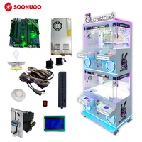 Machine d'arcade commerciale à griffes pour 4 joueurs, jeu de rédemption de prix à double niveau, à monnayeur, pour centre de divertissement et salle d'arcade