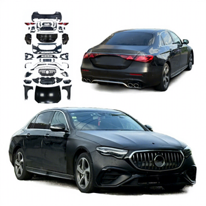 Kit carrosserie pour Mercedes Benz Classe E 2016-2024 <span class=keywords><strong>W213</strong></span>, mise à niveau vers le style <span class=keywords><strong>AMG</strong></span> <span class=keywords><strong>E53</strong></span> W214 2025, pare-chocs, phares LED, capot, qualité OEM - Product Image 1