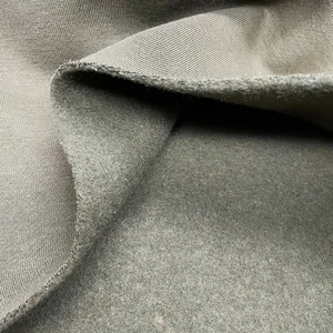 Tecidos de mão macia 60% algodão 35% poliéster CVC velo escovado para jaqueta, venda superior de fábrica