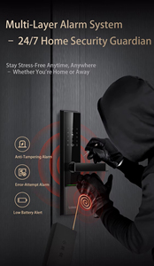กุญแจล็อคประตูโรงแรมแบบกันน้ำ ทำจากอะลูมิเนียม ใช้รหัสผ่าน รองรับแอป TTlock สำหรับคีย์การ์ดแบบสมาร์ท พร้อมระบบคลาวด์ รุ่น JYF-2025HX - Product Image 3