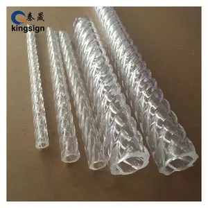 KINGSIGN customized thread acrylic tubes NPT thread opening acrylic tube products