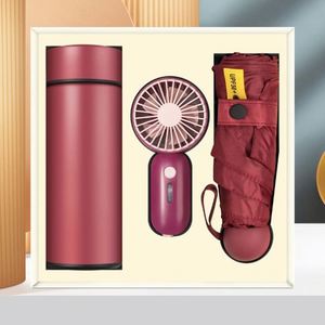 2025 Corporate Business <b>Gift</b> Promotion Set Christmas <b>Gift</b> <b>Box</b> Logo Customized Umbrella Mini Fan <b>Gift</b> <b>Box</b> Vacuum Cup Set - Product Image 2