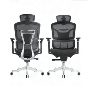 <span class=keywords><strong>Chaise</strong></span> <span class=keywords><strong>de</strong></span> <span class=keywords><strong>bureau</strong></span> <span class=keywords><strong>ergonomique</strong></span> moderne <span class=keywords><strong>de</strong></span> haute qualité avec dossier en maille, appui-tête réglable, soutien lombaire, design exécutif - Product Image 1