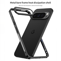 Étui de protection en métal de luxe pour Google Pixel 11 10 9 Pro XL 10 9 8 7 Pro 10a 9a, cadre en aluminium et film de protection d'objectif en métal