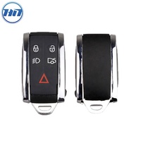 ออโต้รถ Key เคส4 + 1ปุ่มสำหรับ Jaguar XF XK XKR Remote Key Shell Replacement