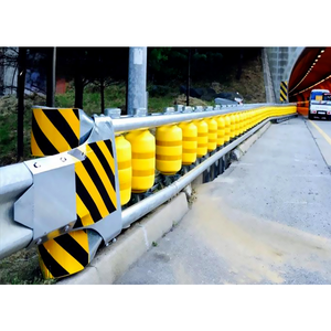Barrière de sécurité routière robuste à rouleaux, barrière anti-collision rotative, garde-corps à rouleaux pour autoroute - Product Image 1