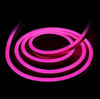 Lampu Strip LED Neon Multiwarna, Lampu Tali Neon Silikon yang Dapat Dibengkokkan, Putih Hangat Merah Biru Oranye untuk Dekorasi Dinding Tanda Neon Kustom
