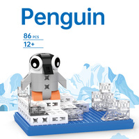 PUNGROW bloc de construction ensemble créatif 3D pingouin Pixel boîte modèle Cube Puzzle moderne bricolage assembler des jouets éducatifs pour les enfants