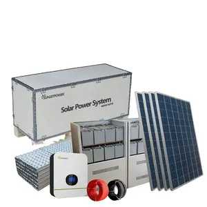Fabriek Prijs Zonnestelsel Hybrid Outdoor Zonnestelsel 10kw Compleet Energiebesparing Solar Systeem Thuis Power