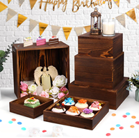 Supports à gâteaux en bois multi-hauteur, écologiques, classiques, pour buffet, table, fête, anniversaire, mariage