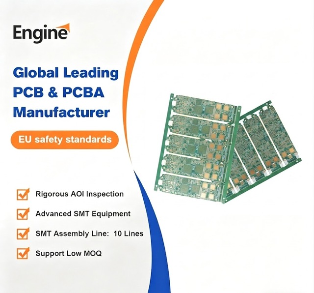 Enengine On-Time Delivery Multilayer FR-4 HDI PCB/PCBA for Home Appliances 0.2-6mm Thickness 0.3-4OZ Copper HASL Finish Custom