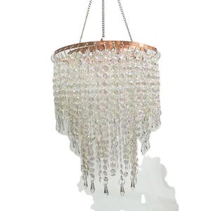 Giao hàng nhanh chóng trên bán 3 lớp óng ánh hạt Chụp đèn - Product Image 1