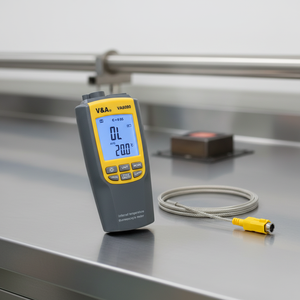 VA8090 Dijital Çift Sıcaklık Ölçer Kızılötesi Termokupl Termometre Çok Fonksiyonlu Mod Temassız Sıcaklık Ölçümü Veri Saklama Özellikli OEM/ODM - Product Image 1