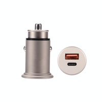 Usb C Auto-oplader 18W Pd En 18W Qc Dual Poort Auto-oplader 36W Max