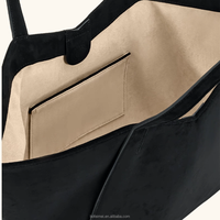 Sac fourre-tout pour femme en faux daim de couleur unie, grande capacité, fermeture magnétique, pour tenues formelles et décontractées, collection Automne 2025 – Commande en gros