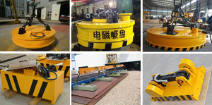 Henan Dejun 13.5 + 13.5ton renouvelable l'électromagnétisme crochet pont roulant à double poutre/acier ferraille chargement grue - Product Image 4