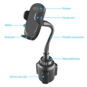 Expansor de portavasos para coche con cuello de ganso con soporte para teléfono Doblado de montaje universal para todos los vehículos y teléfonos inteligentes - Product Image 5