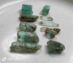 Piedras de Aguamarina Karur Naturales Genuinas, Pulimentadas, Personalizadas, Reiki, Paz, Claridad, Curación Emocional, Fabricación de Joyas, BAITHU GEMS - Product Image 1