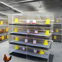 Cage à poulets de type H à 3/4 niveaux, 2 portes, pour 120 à 320 poussins, à bas prix, pour l'élevage avicole