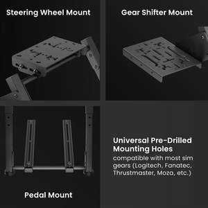 Soporte para <span class=keywords><strong>Volante</strong></span> de Simulador de Carreras Plegable Super Económico LRS21-BS02 <span class=keywords><strong>con</strong></span> Unidades de Fijación para <span class=keywords><strong>Silla</strong></span> - Product Image 4