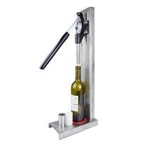 Machine manuelle à insérer les bouteilles en verre, appareil de pression pour vin rouge ou bois