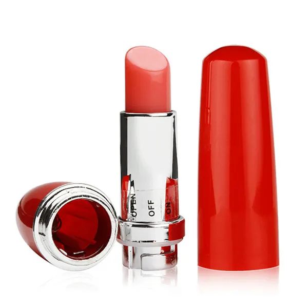 Mainan Seks Vibrator Tersembunyi untuk Wanita Lipstik, Vibrator Jari Seks Gambar Vibrator Lipstik Merah