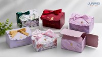 Boîte cadeau carrée en carton verni recyclable pour cadeau de fiançailles Sweet Candy