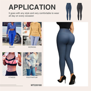 Hexin Moq <span class=keywords><strong>1</strong></span> Short de sport pour femme, taille haute, effet gainant ventre plat, avec cordon de serrage, pour fitness et yoga - Product Image 5