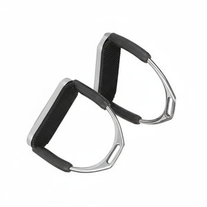 Recién llegado, estribos para montar a caballo de acero inoxidable, ajustable, ligero, fuerte agarre, fábrica de tachuelas ecuestres - Product Image 1