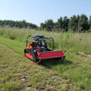 Robot tondeuse de type chenillé télécommandé pour la coupe de l'herbe, robot de désherbage tout-terrain, équipement agricole de jardinage - Product Image 4
