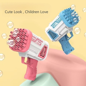 Pistolet à bulles électrique 32 trous Rocket Boom, le jouet d'été le plus populaire pour enfants, machine à bulles d'extérieur, le meilleur cadeau pour enfants - Product Image 2