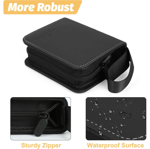 1 Pocket Black Mini Poke Moned Binder <strong>Card</strong> Album with Removable Sleeves for 80 <strong>Cards</strong> in 3X 4'' Foil <strong>Trading</strong> <strong>Card</strong> Binder Custom - Product Image 2