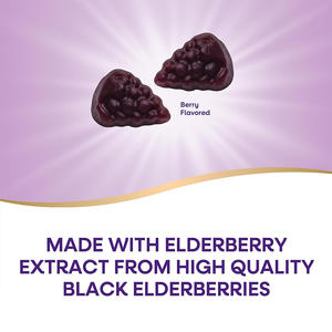 БАД с экстрактом бузины (самбука) под собственной торговой маркой, с суперфудами и антиоксидантами, 60 жевательных конфет, вегетарианский - Product Image 2