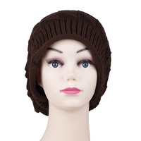 Gorro de Punto Holgado Unisex, Gorro de Invierno Cálido, Gorro de Pelo Largo, Gorro de Pelo Largo para Rastas