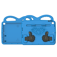 HGD pour iPad 10.2 9e génération 2019 2020, coque de tablette robuste en silicone épais pour enfants avec sangle de transport et béquille, coque pour enfants