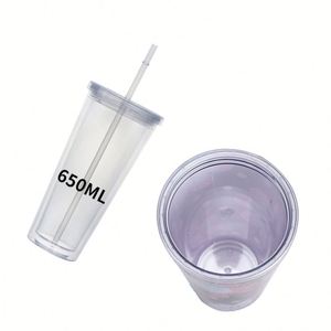 Wholesale Clear Water <b>Cup</b> PlasticBubble Tea <b>Cup</b> Large Capacity Promotional Custom Water <b>Cup</b> for Event - Product Image 4