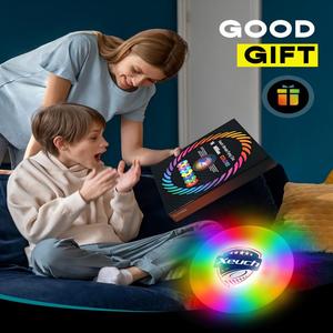 Светящийся светодиодный Фрисби 175 г: 30 RGB, 16 режимов, 4 яркости | 600 мАч с автоматическим датчиком и таймером | Спортивный подарок для мужчин/мальчиков/подростков - Product Image 5