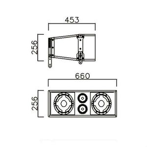 Módulo de matriz de línea Bi-Amp de 2 vías de 8 pulgadas dual, 500W RMS, con controladores HF duales para teatros, iglesias y eventos en vivo-LA2208V - Product Image 5
