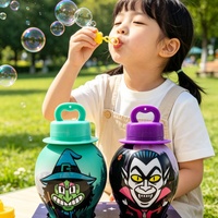 Promo! Baru 2 Pcs Botol Gelembung Monster Anti Tumpah 30ML, Mainan Larutan Gelembung Portabel untuk Anak-anak, Permainan Indoor Outdoor Pesta