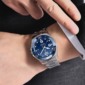 Reloj Mecánico Automático de Acero Inoxidable para Hombre Berjani, Resistente al Agua, Esfera Analógica, Cierre Plegable de 13 mm - Product Image 3