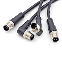 Conector de Dispositivo de Panel de Aviación de Codo Recto con Sensor de 90 Grados, Codificación M12A/B/D, Impermeable IP67, 4 Pines, 5 Pines, 8 Pines, Certificado CE