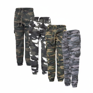 OEM Men's Camouflage Joggers Stylish & Durable Woolen Pants with Elastic Waist Lightweight & Breathable Custom Fabric Options - Product Image 1