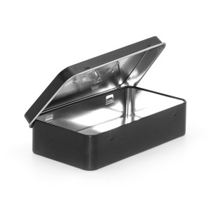 Bán Sỉ Hộp Thiếc Hình Chữ Nhật Màu Đen Dập Nổi Tùy Chỉnh Hộp Thiếc Xà Phòng Rỗng Có Bản Lề Bằng Kim Loại Có Nắp Đậy - Product Image 4