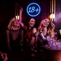 Enseigne néon personnalisée Neonawall OEM ODM 18+LED pour bar, club, boutique, salle de jeux, mancave, fête, décoration commerciale, vente en gros