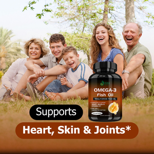 Factory Wholesale Omega 3 Fish Oil Softgels Formulated to Support Heart Brain Eynhealth Dieary <b>Supplement</b> Immune Defense Softgel - Product Image 6