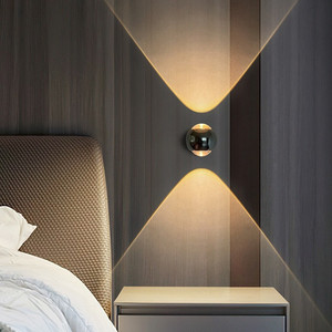 Luz <span class=keywords><strong>de</strong></span> pared circular para <span class=keywords><strong>el</strong></span> hogar, jardín, balcón, pantalla <span class=keywords><strong>de</strong></span> 3W, Led Lente <span class=keywords><strong>de</strong></span> Cristal, lámpara <span class=keywords><strong>de</strong></span> pared, Adorno <span class=keywords><strong>de</strong></span> Navidad Noel, 2 uds. - Product Image 3