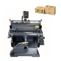 Machine de découpe et de pliage de papier à plat semi-automatique pour emballages en carton