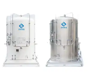 5 Meter kubik tekanan tinggi mudah digunakan tangki penyimpanan dingin silinder Gas untuk pabrik tangki penyimpanan jumlah besar mikro