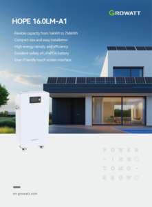 Batterie solaire au lithium Growatt <span class=keywords><strong>HOPE</strong></span> 16.0LM-A1 51.2V résidentielle LV 16kwh Stockage d'énergie Batterie LiFePO4 - Product Image 3